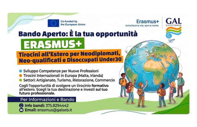 Bando Erasmus+ GAL Sud Est Barese